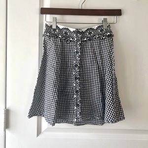 ASOS Miss Selfridge Petite Check Gingham Skirt